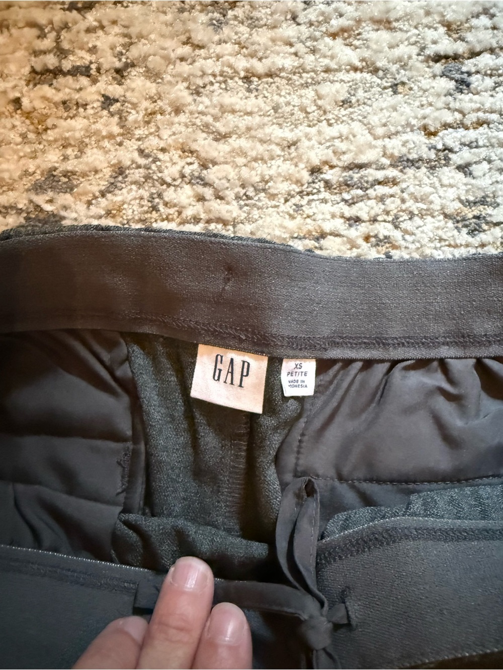 Gap Factory Wide-Leg Pants Grey size 0 Petite - Picture 3 of 3